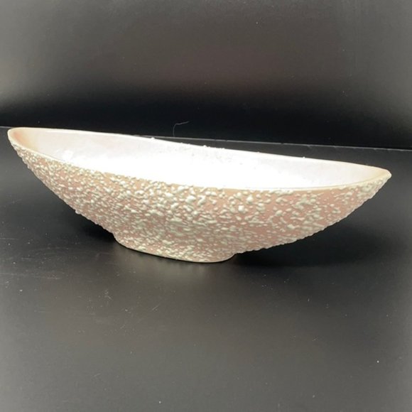 Stanford Sebring MCM Splatter Confetti Textured Console Bowl Candlesticks (2) - Picture 7 of 7